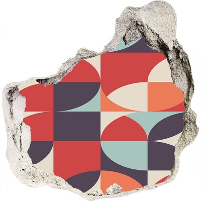 Fotoobraz dziura na ścianę Geometria w ruinie