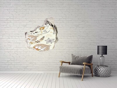 Naklejka 3D dziura samoprzylepna Wiosenne ptaki w ogrodzie