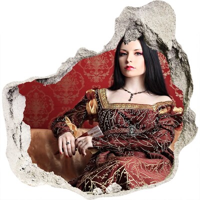 trapfolie Prinses in de ruïnes