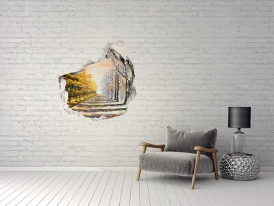 trapstickers natuur Herfstlaan met bomen