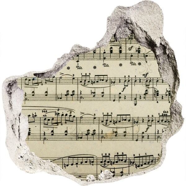 trapstickers natuur Muzikaal gat in de muur