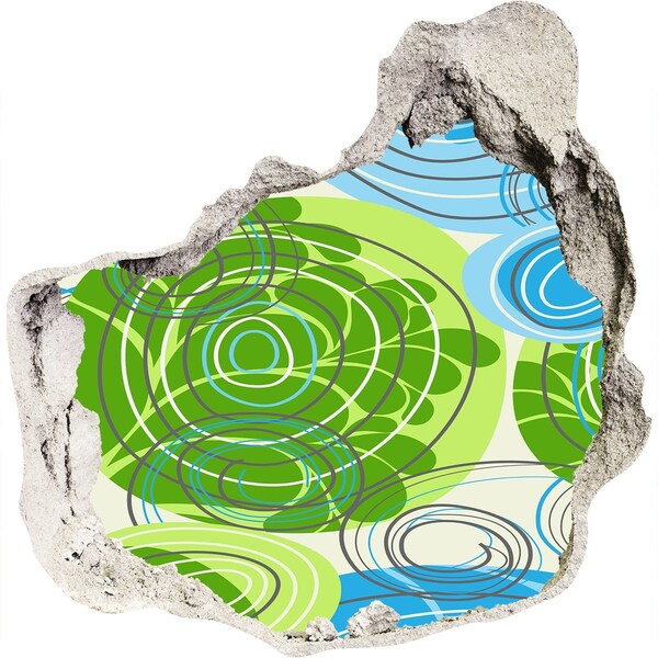 zelfklevende trapfolie Patronen in groen en blauw