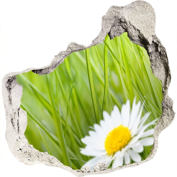 trapstickers tegels Een bloem in een groene tuin