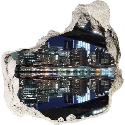 tegelstickers keuken Nachtpanorama van de stad