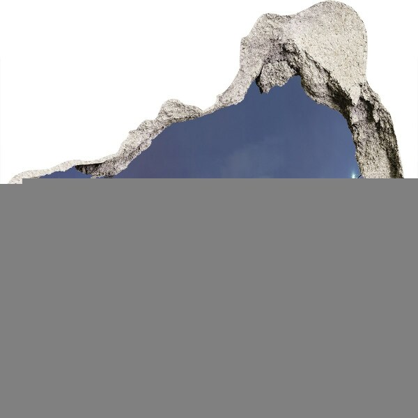 tegelstickers keuken Gat in de muur met uitzicht op de hemel