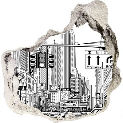 zelfklevende trapfolie De straten van New York