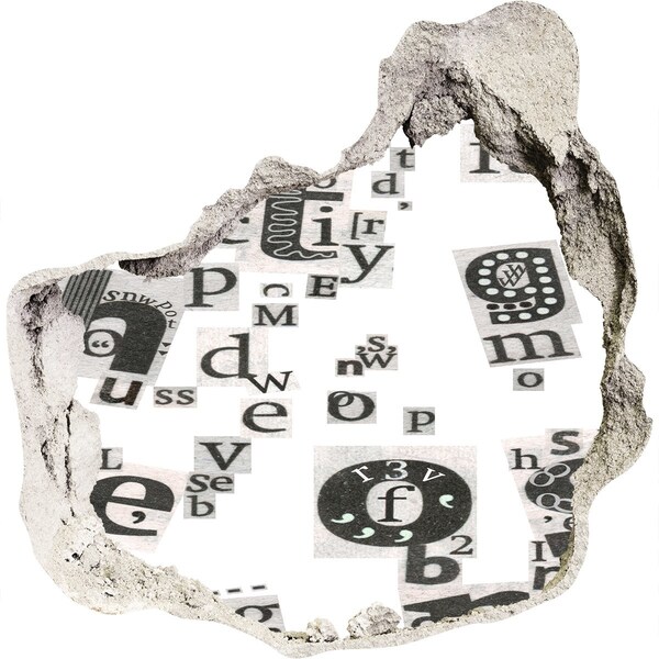 trapfolie Literair gat in de muur