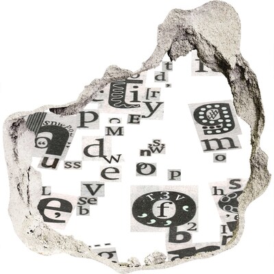 Fototapeta dziura na ścianę Literacka dziura w ścianie