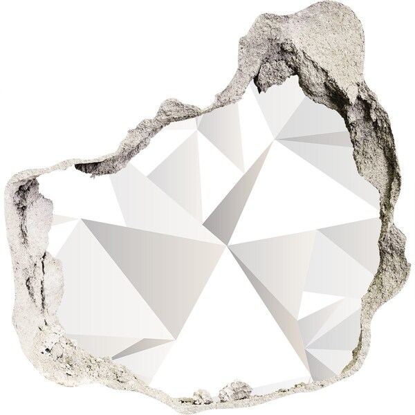 Samoprzylepna dziura na ścianę Kryształowa dziura w ścianie