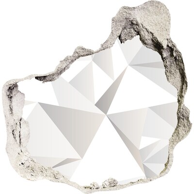 Samoprzylepna dziura na ścianę Kryształowa dziura w ścianie