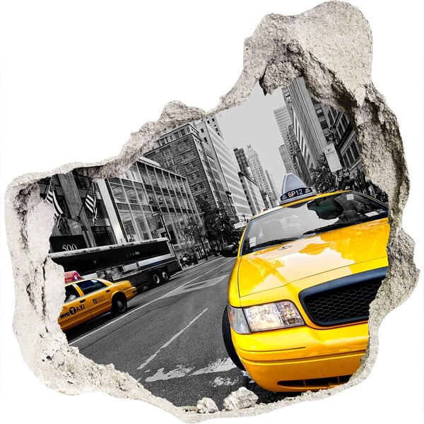 trapfolie New Yorkse taxi's in actie