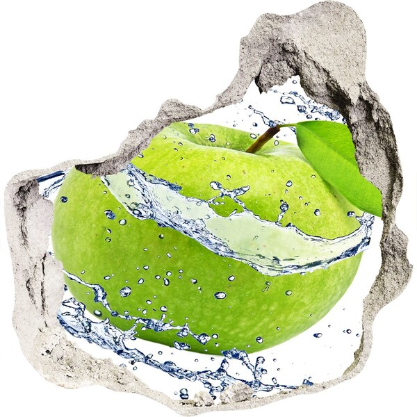 zelfklevende trapfolie Groene appel in water