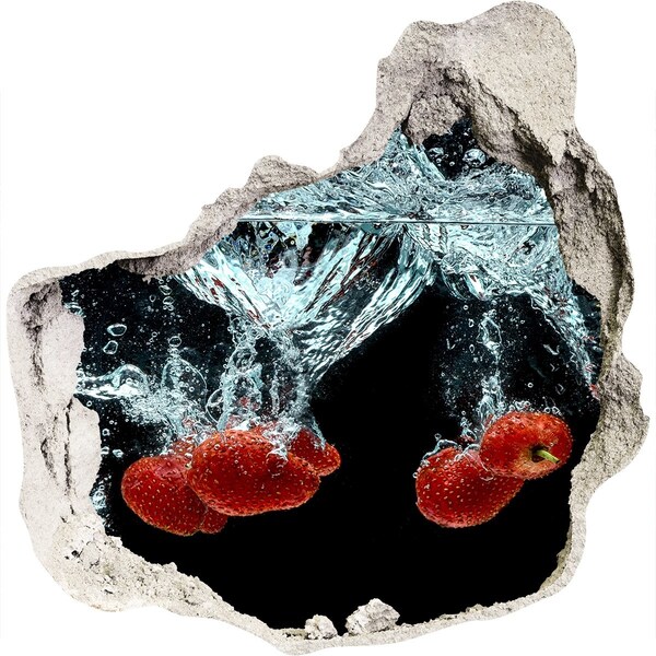 Naklejka 3D dziura Owocowa eksplozja w wodzie