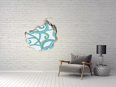 trapfolie Kleurrijke golven op de achtergrond