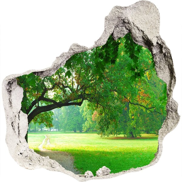 Samoprzylepna naklejka fototapeta Zielony park w słońcu