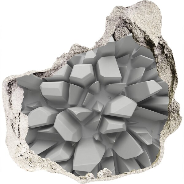 zelfklevende trapfolie Gebroken kristallen muur