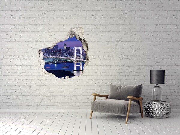 trapstickers natuur De brug in het nachtlicht