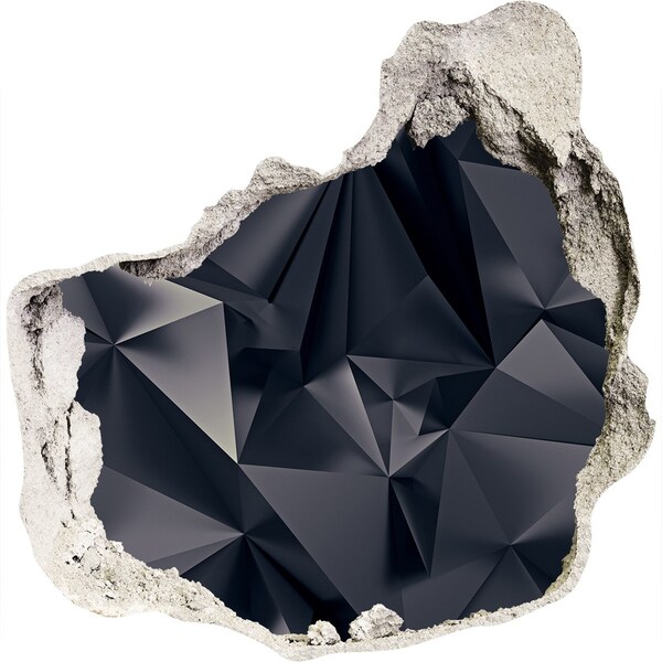 trapstickers mozaiek Zwart, geometrische diepte