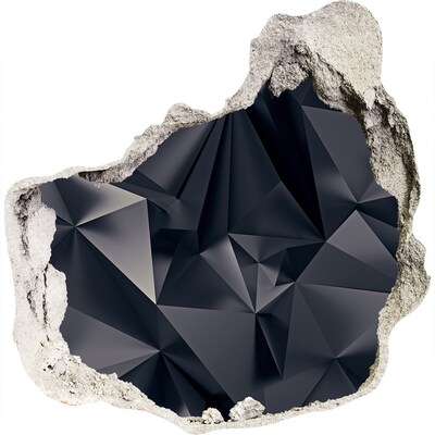 trapstickers mozaiek Zwart, geometrische diepte