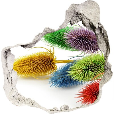 trapstickers tegels Bloemenexplosie in beton