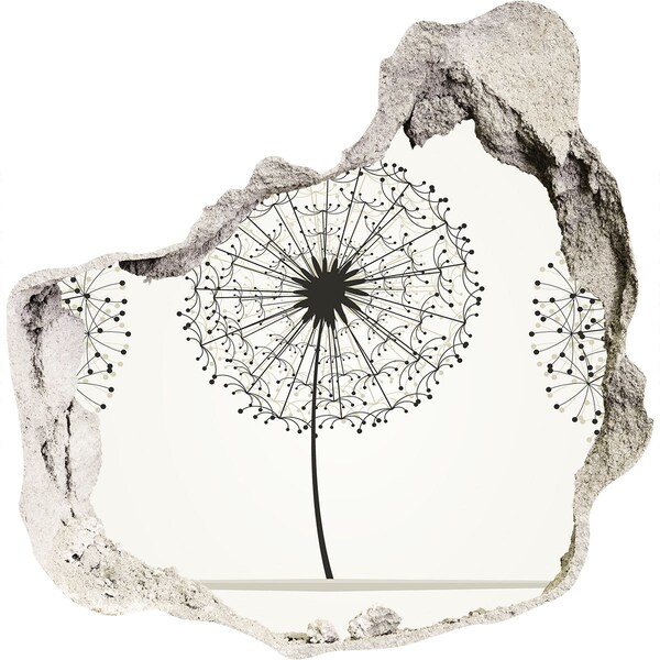 trapstickers tegels Paardenbloemen tegen de muur