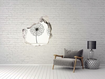 trapstickers tegels Paardenbloemen tegen de muur