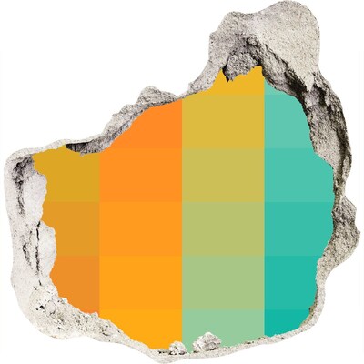 tegelstickers Kleurrijk gat in de muur