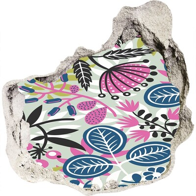 trapstickers tegels Tropische tuin in een gat