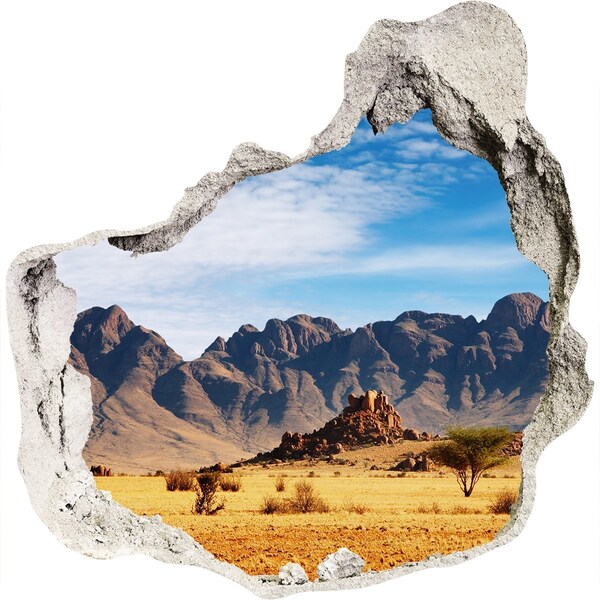 trapstickers mozaiek Berglandschap in Afrika