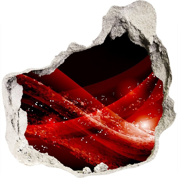 tegelstickers keuken Rode werveling in beton