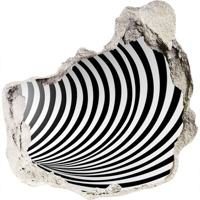 Dziura 3d fototapeta naklejka Iluzja wirującego tunelu