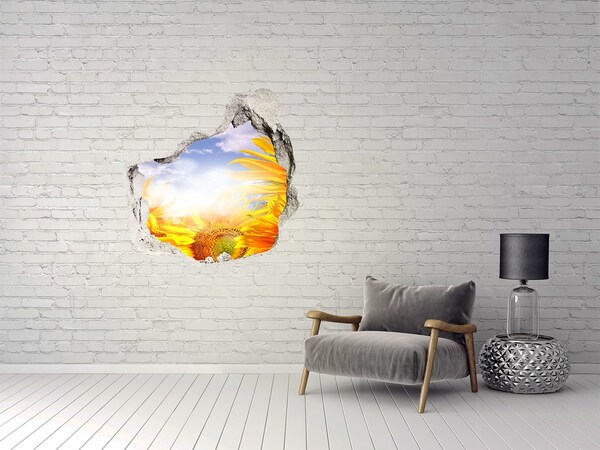 trapstickers tegels Zonnebloemen in het zonlicht