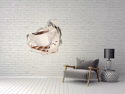 Samoprzylepna naklejka beton Kawa z ciasteczkami