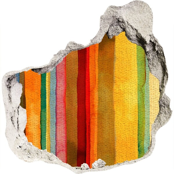 tegelstickers keuken Kleurrijke strepen in een beschadigde muur