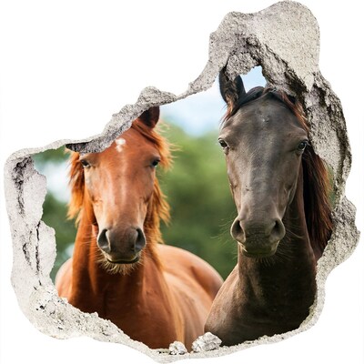 trapstickers tegels Paarden in hun natuurlijke leefomgeving