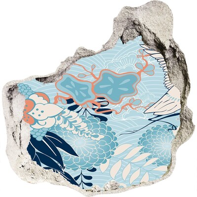 Dziura 3d fototapeta naklejka Podwodny świat koralowców