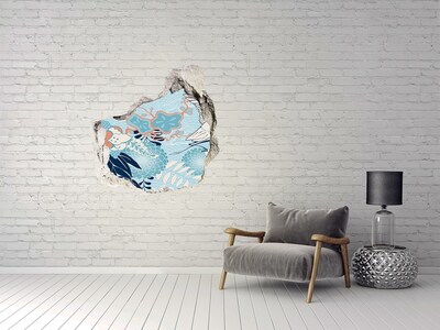 Dziura 3d fototapeta naklejka Podwodny świat koralowców