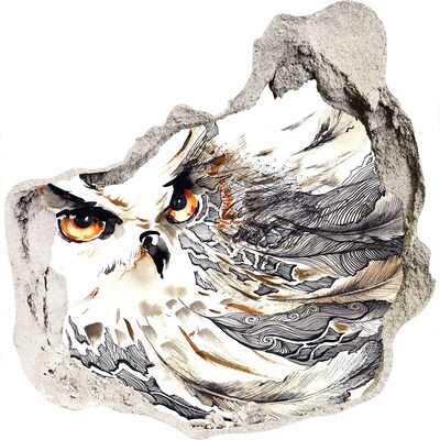 Fototapeta dziura na ścianę Sowa w przelocie