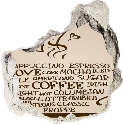 Fototapeta dziura na ścianę Kawowa oaza