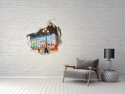 trapstickers tegels Een Londense straat 's nachts