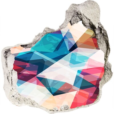 trapstickers mozaiek Kleurrijke kristallen wereld