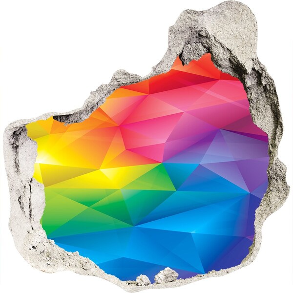 tegelstickers keuken Een kleurrijke regenboog in de muur