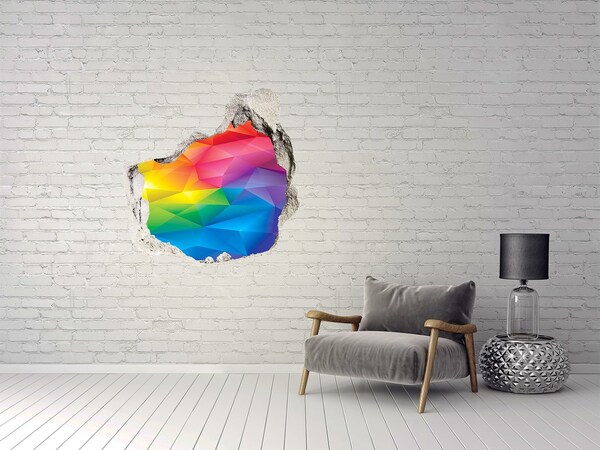 tegelstickers keuken Een kleurrijke regenboog in de muur