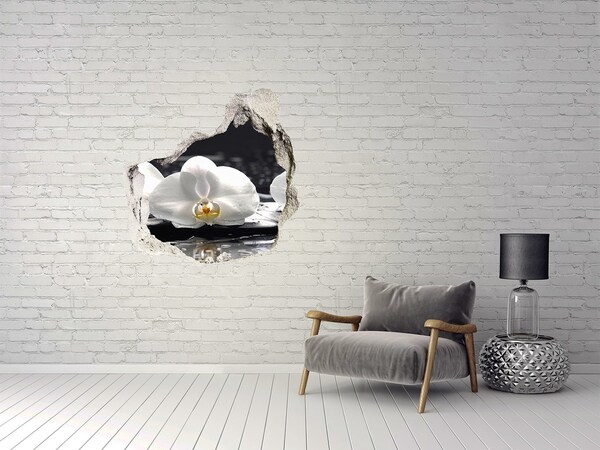 trapstickers natuur Orchideebloem op het water