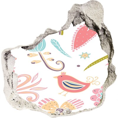 trapfolie De kleurrijke wereld achter het gat