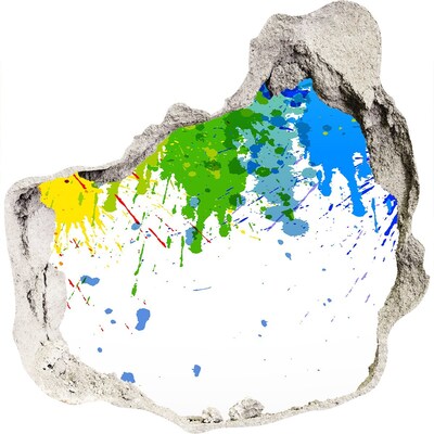 trapstickers natuur Een kleurrijke explosie in beton.