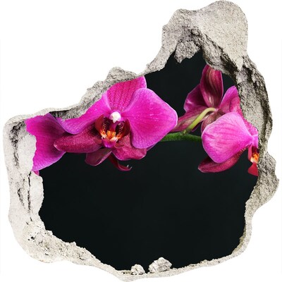 trapstickers natuur Orchidee door de muur