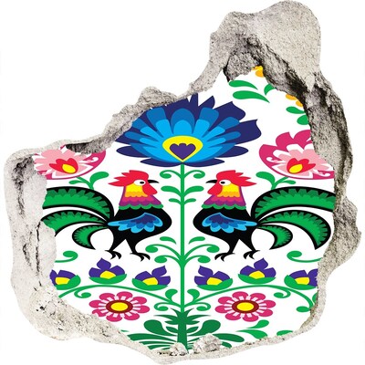 tegelstickers Bloemfolklore met cantharellen