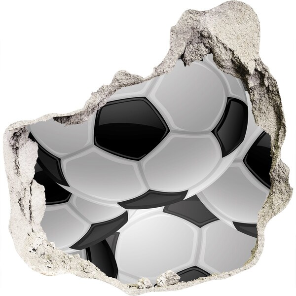zelfklevende trapfolie Voetbalillusie op de muur