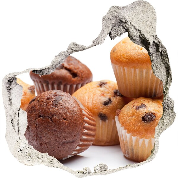 zelfklevende trapfolie Zoete gebakjes van achter de muur